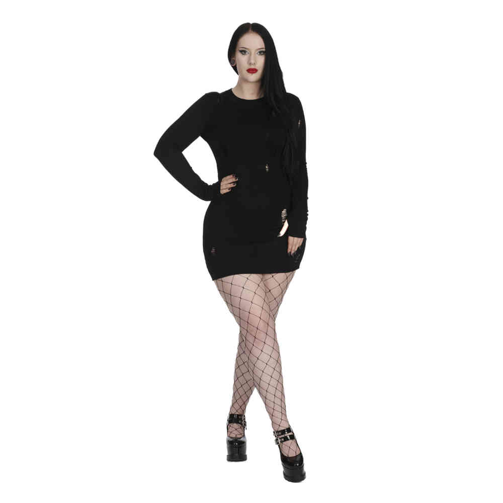 Banned - Slowdive Bodycon jurk - Zwart